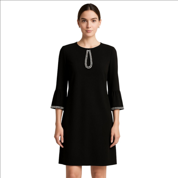 Tommy Hilfiger Dresses & Skirts - Tommy Hilfiger Black Dress with Beaded Details